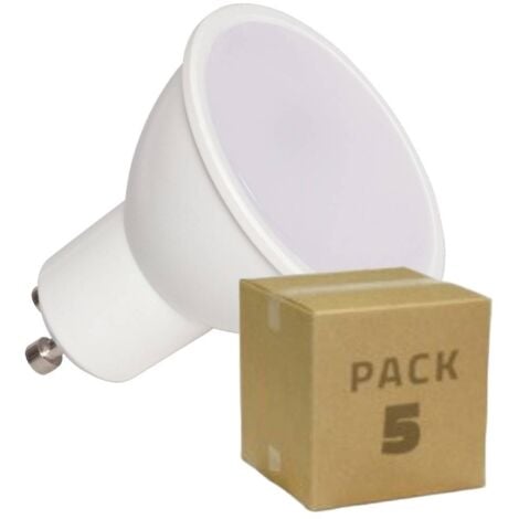 EFECTOLED 5er-Pack LED-Glühbirnen 12/24 V GU10 6W 600lm No Flicker 4000K Neutralweiß