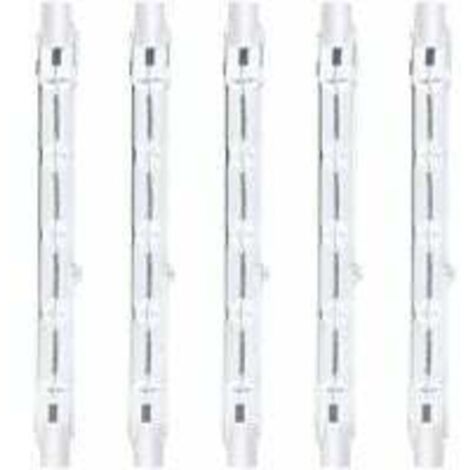 5er-Pack R7S 118 mm 300 W dimmbare J118 Halogen-Stabstrahler für Gartenbeleuchtung und Sicherheitsbeleuchtung