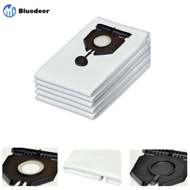 Image of 5er-Pack Staubsaugerbeutel für Kärcher 2.889-154.0 NT 30/1 30L Bluedeer Staubsaugerbeutel