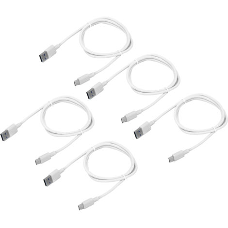 5er-Pack USB-C 5A 3.1 Schnellladekabel für Huawei P30, P40, Mate 20, 30 Pro