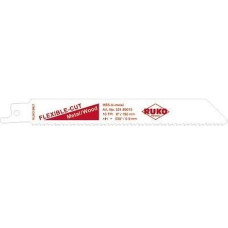 5ER SATZ SÄBELSÄGEBLÄTTER LÄNGE 150 MM RUKO 8901-5 RUKO 33289015 SÄGEBLATT LÄNGE 150 MM 5 STK.