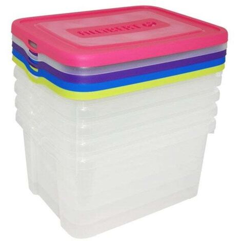 5er-Set Aufbewahrungsboxen aus Polypropylen, B.44,8 x T.34,5 x H.22,5 cm, 25 l CURVER