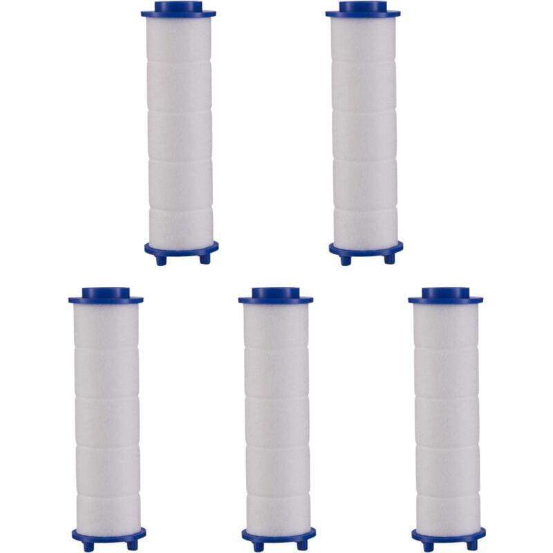 5er-Set Filter für Handbrause - savewater power Venteo Auswechselbarer Filter - Für Duschkopf - Partikelfiltersystem - Spart und filtert Wasser