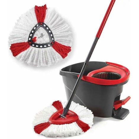 5er Set für O-Cedar/Vileda Triangle Mop Heads Microfibre Easy Wring Clean Turbo Refill Mop Replacement Head Set (für Vileda)(5 Ersatz-Mop-Köpf)