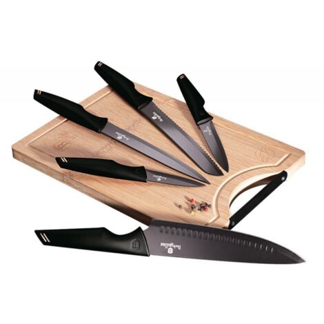 5er-Set Küchenmesser mit Brett Berlinger Haus BH-2708