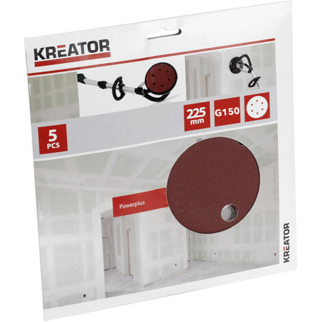 5er-Set selbsthaftende Scheiben - Korn 150 - Ø 225 mm Kreator