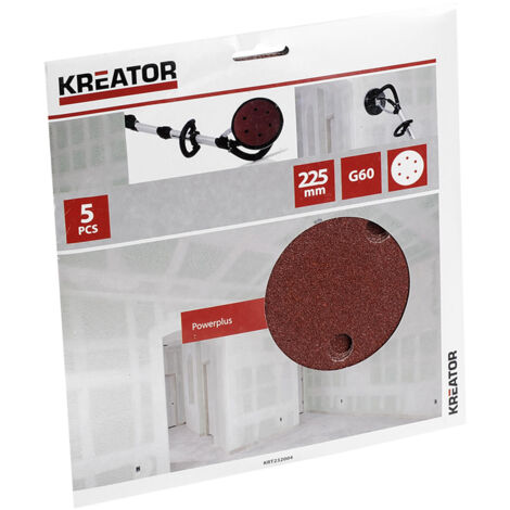 5er-Set selbsthaftende Scheiben - Korn 60 - Ø 225 mm Kreator