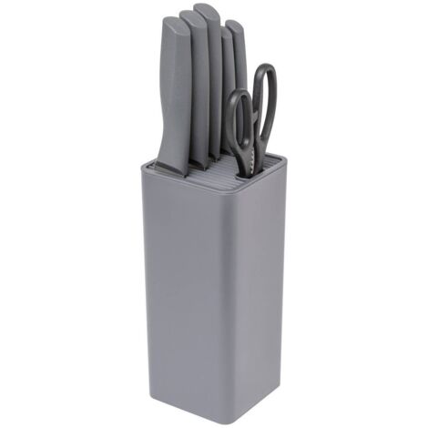 5five - blocco neo di 5 coltelli e forbici grigio