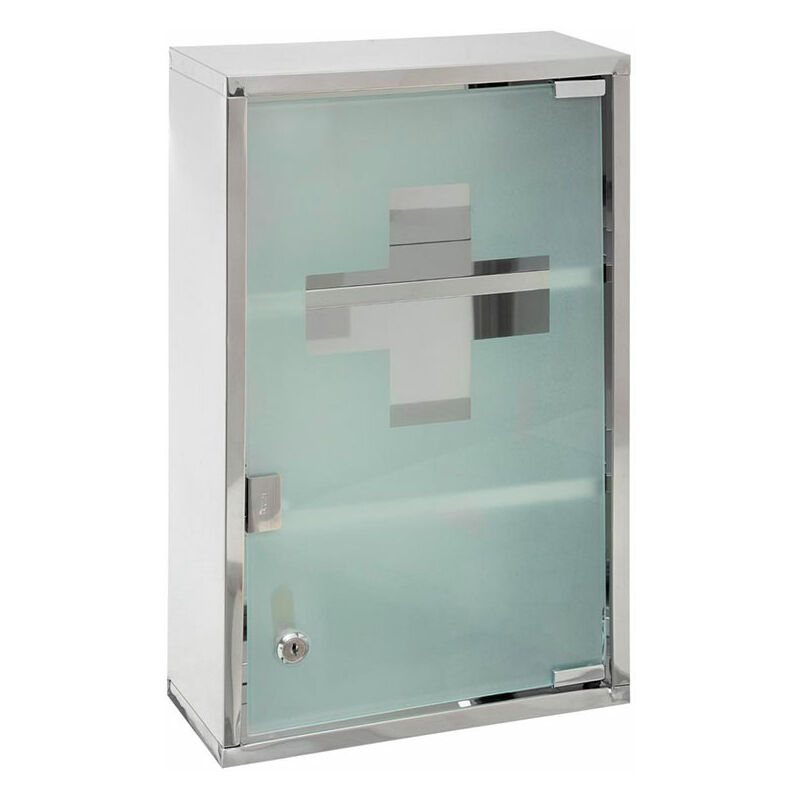 

Botiquin inox con puerta de cristal 45x30x12cm con llaves incluidas - 5five