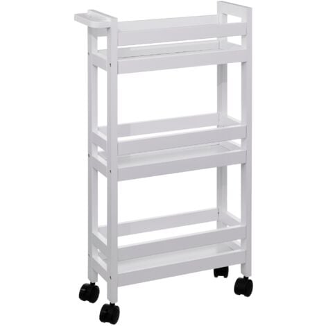 MOBILIBRICO Carrito colorama 3 niveles algodón blanco - 5five