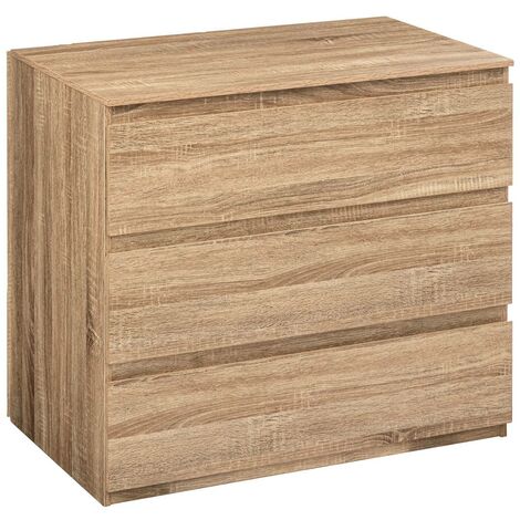 5five - cassettiera dolo a 3 cassetti effetto legno naturale - Colore del legno