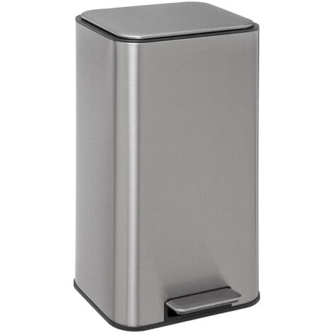 Simplehuman Pattumiere - Pattumiera scoperta 50 l, acciaio inox spazzolato  CW1467