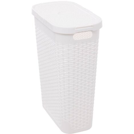 5five - corb slim 40l weiss rattan