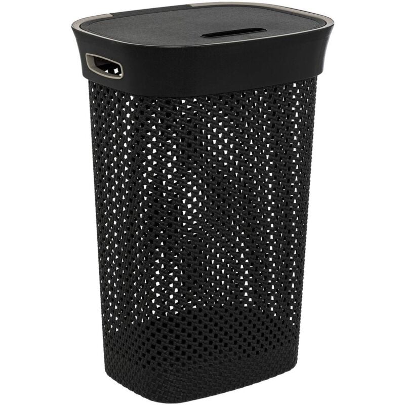 Panier à linge purl 60l gris - 5five