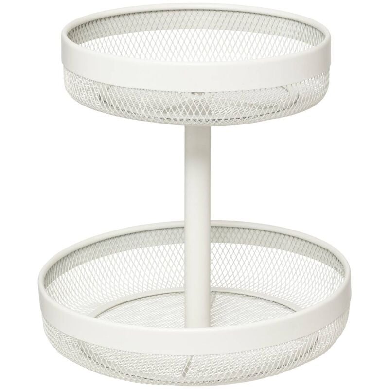 Corbeille mayaj 2 niveaux en métal beige - 5five