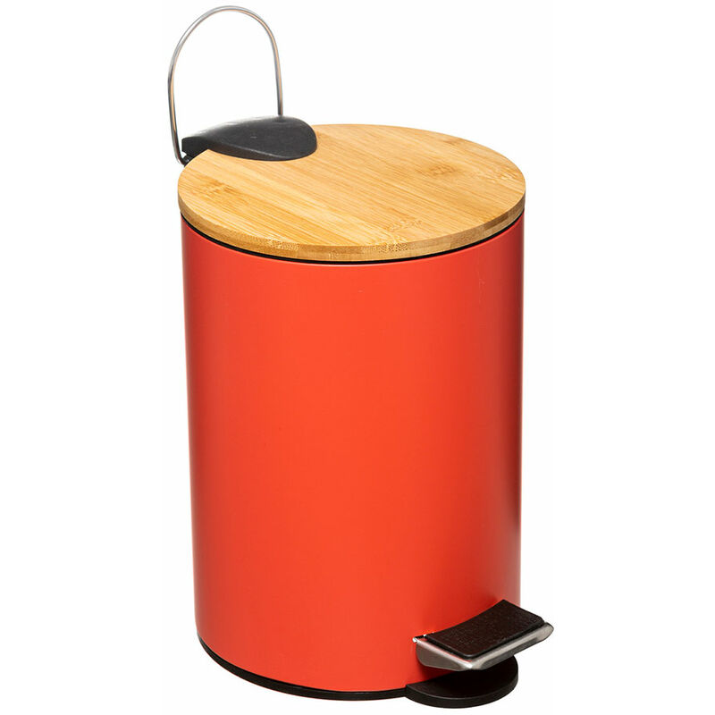 

Cubo basura baño rojo 3l colección 'colors' - 5five
