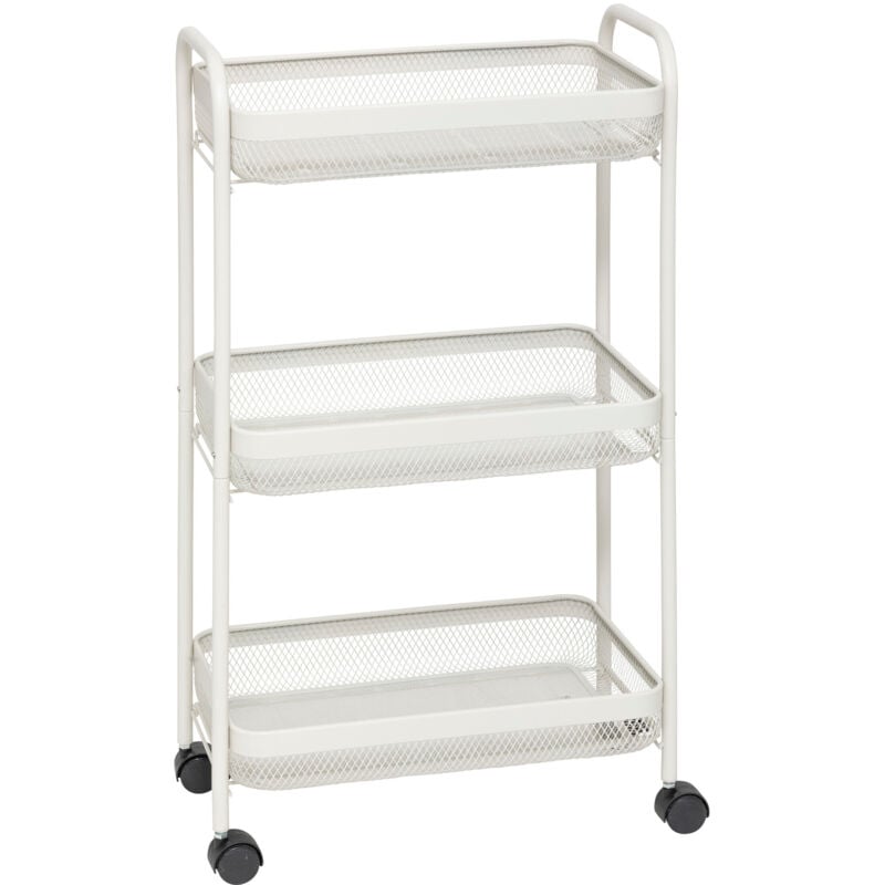 Desserte à roulettes mayaj 3 niveaux 46,5x26,5cm - 5five