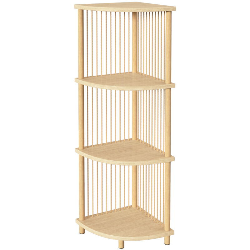 5five Simply Smart - Eckregal Kord, 4 Ebenen, 34 × 34 × 110 Cm