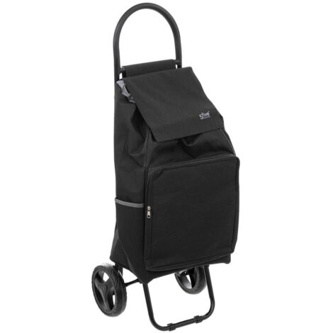 5five - einkaufswagen mit 2 rädern nomade metall schwarz