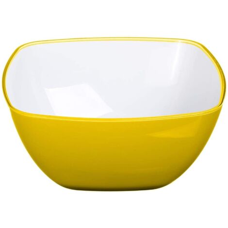 5five - ensaladera d14cm cuadrada amarillo mostaza