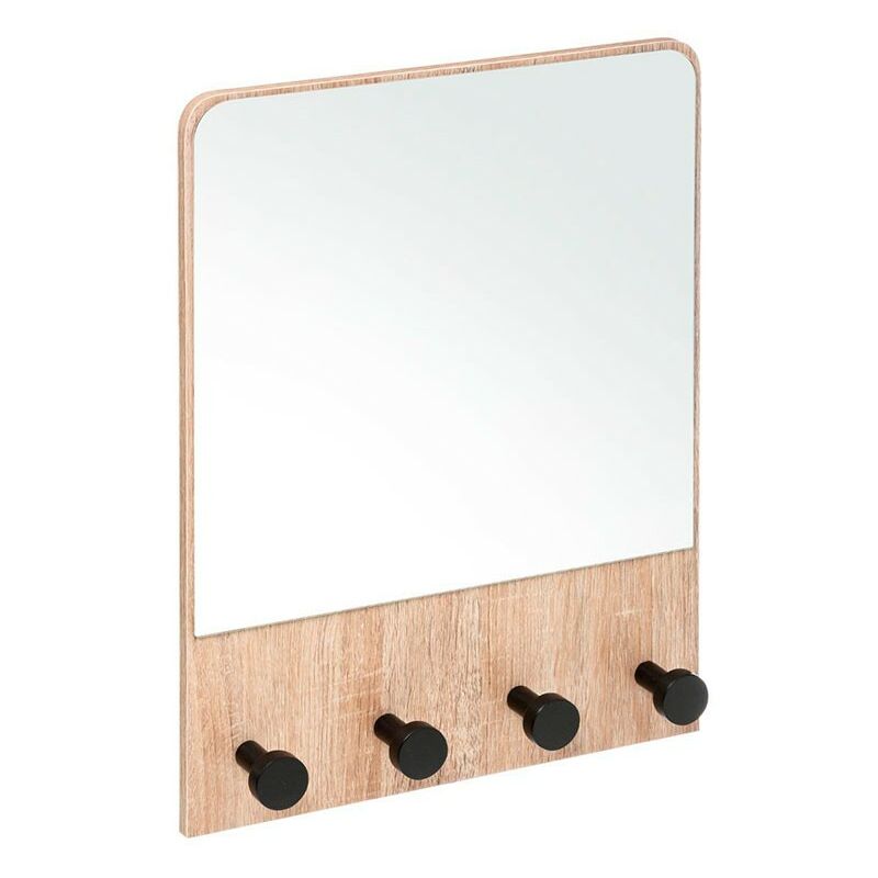 

Espejo De Pared Con Colgador Color Natural 50X37X6Cm