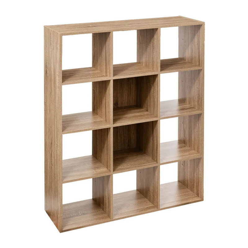 5five Simply Smart - tagère bois 12 cases Mix coloris naturel 5five