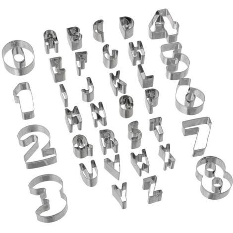 5five - pack de 30 cortapastas de letras y números