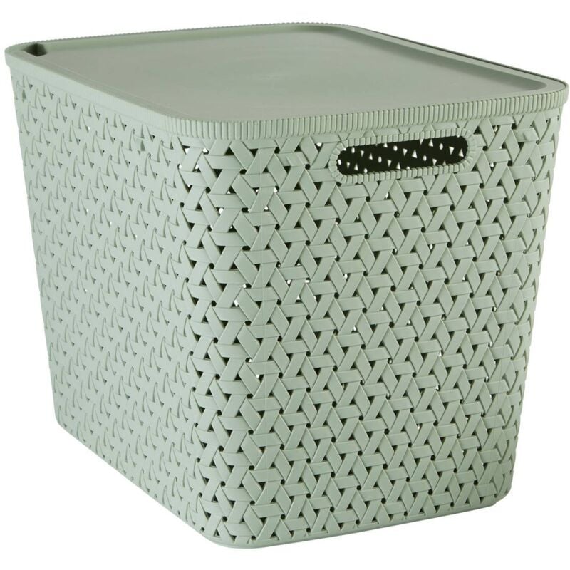 Panier tressy en plastique sauge 28l - 5five
