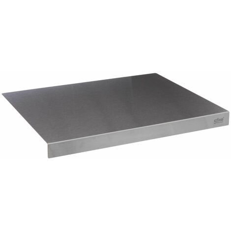 5FIVE SIMPLY SMART Planche Ã pÃ©trir en acier inoxydable 50 x 40 cm avec bordure â€“ IdÃ©ale pour la cuisine professionnelle et domestique, livraison gratuite