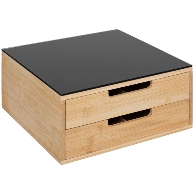 5five Simply Smart - Porte-capsules blackbamboo 2 tiroirs beige - 5five