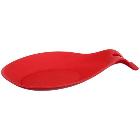 Crabe repose cuillere silicone rouge
