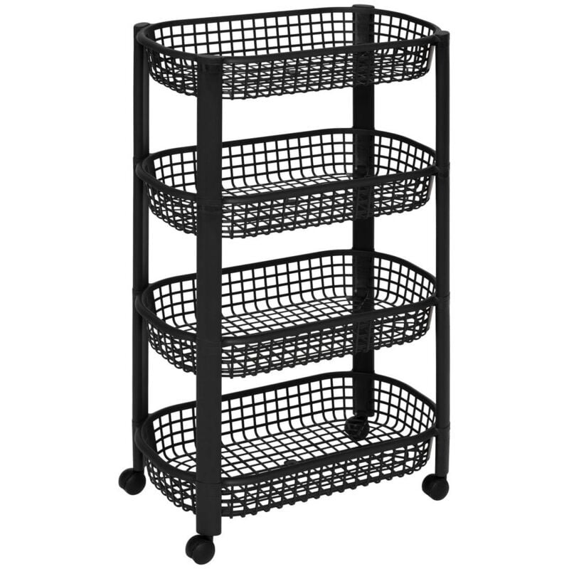 5five Simply Smart - Resserre avec paniers 4 niveaux noir - 5five