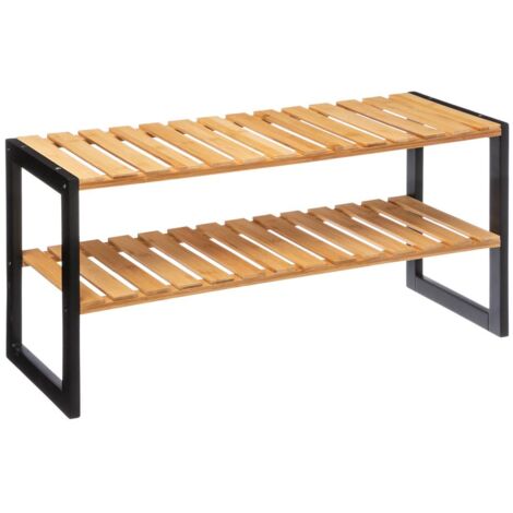 5five - schuhablage 6 paar stapelbar bambus