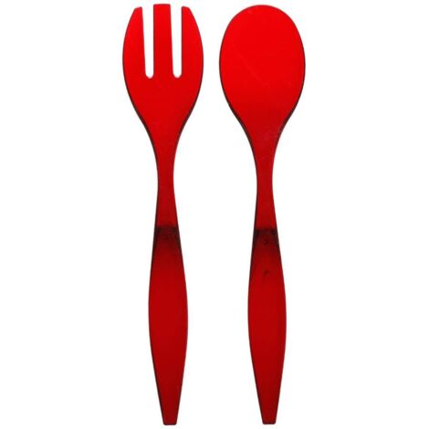 5five - server per insalata quadrati rosso nacarat