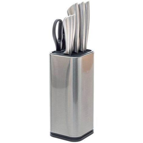5five - silver precision bloque de 5 cuchillos con mango de acero