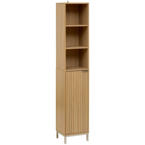 5Five Simply Smart – Colonne de salle de bain Tasso 168cm – Panneaux de particules & MDF – Dimensions L. 33 x l. 28 x H. 168 cm – Montage facile