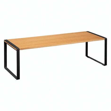 5Five Simply Smart – Étagère en bois noir 50x18x15 cm – Bois contreplaqué et métal – Pour rangement cuisine moderne – Facile à monter soi-même