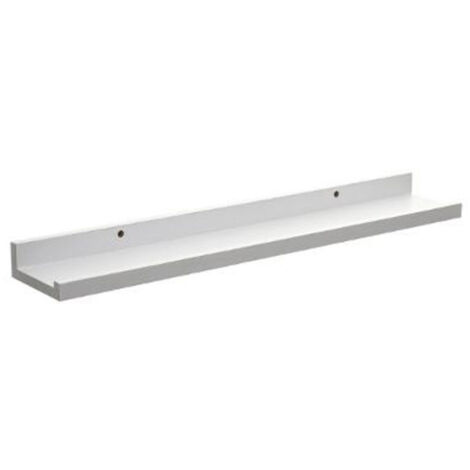 Five Simply Smart – Étagère murale à rebord 58cm en MDF blanc – Fixation simple – Pour décoration intérieure – Charge maximale 10kg