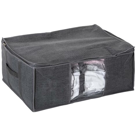 5Five Simply Smart – Housse de rangement sous vide 60x45x25 cm – Carton robuste pour protéger vêtements et textiles – Compatible avec systèmes de compression