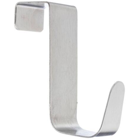 5Five Simply Smart – Lot de 2 patères en inox pour fixation sur porte – Dimensions 2.5x6.5x7cm – Installation facile avec vis – Pour vêtements et accessoires