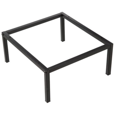 5Five Simply Smart – Pieds d'étagère en métal noir 34cm x 29cm – Acier robuste – Design moderne pour étagères modulables – Lot de 4 pieds