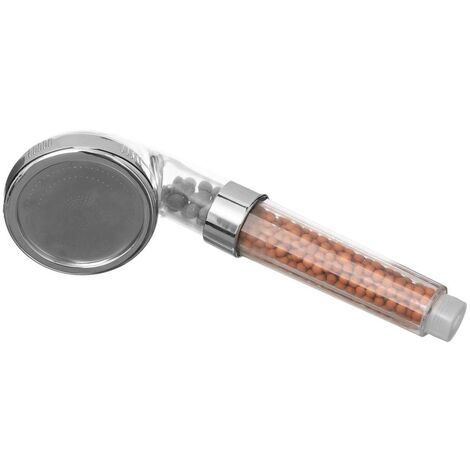 5Five Simply Smart – Pommeau de douche filtrant avec billes minérales relaxantes – Design ergonomique – Dimensions Ø7,9 x 24,5 cm – Économie d'eau