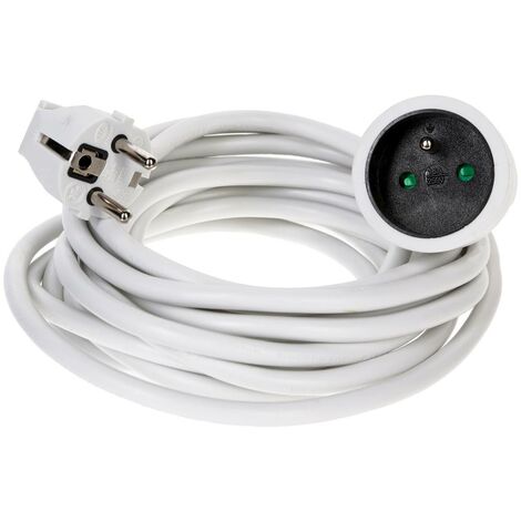 5Five Simply Smart – Rallonge électrique 5 m – 16A 3680W – Câble 3x1,5 mm² en PVC – Certifiée NF pour usage domestique