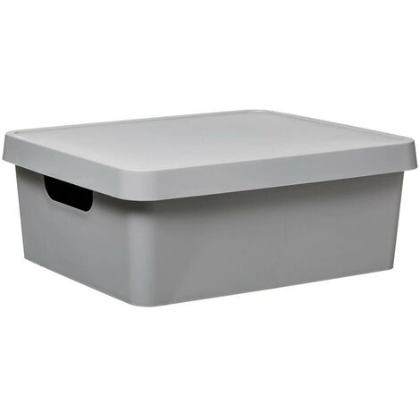 5Five Simply Smart – Récipient verrouillable 11 l – Dimensions 28,2 x 37,2 x 13,7 cm – Polypropylène résistant – Poignées confortables pour transport facile