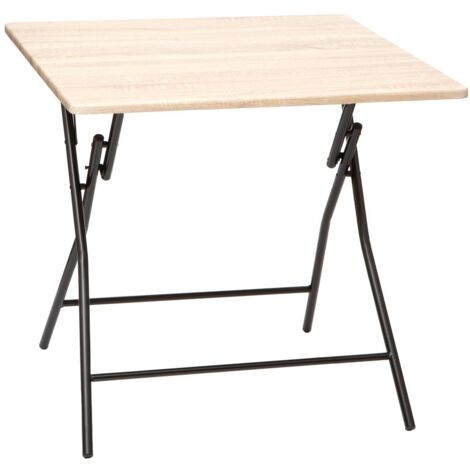 5Five Simply Smart – Table extensible 4 places en MDF E1 – Dimensions 80x80x75 cm – Idéale pour repas en intérieur ou extérieur – Design moderne