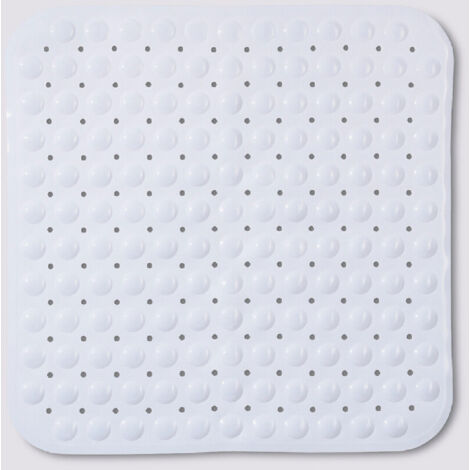 5Five Simply Smart – Tapis anti-dérapant pour douche 54 x 54 cm – Surface en TPE – Ventouses pour fixation – Sécurité renforcée contre les glissades