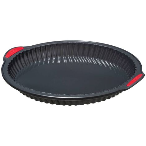 5five - tortenform 26cm silikon silitop schwarz rot