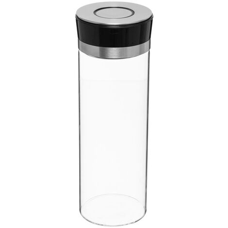 5five - vaso in vetro con coperchio in pino wording 2,2l