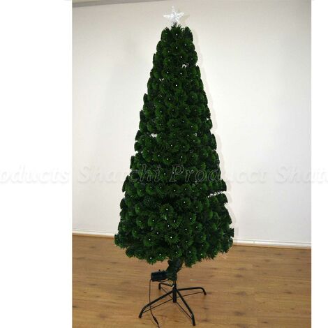 5ft 150cm LED Fibre Optic Christmas Tree Multi Colour Changing with Various Effects Xmas Decoration, Green