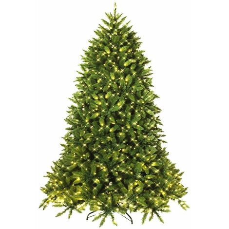 5FT Pre-Lit Artificial Christmas Tree Xmas Tree 8 Lighting Modes 450 LED Lights